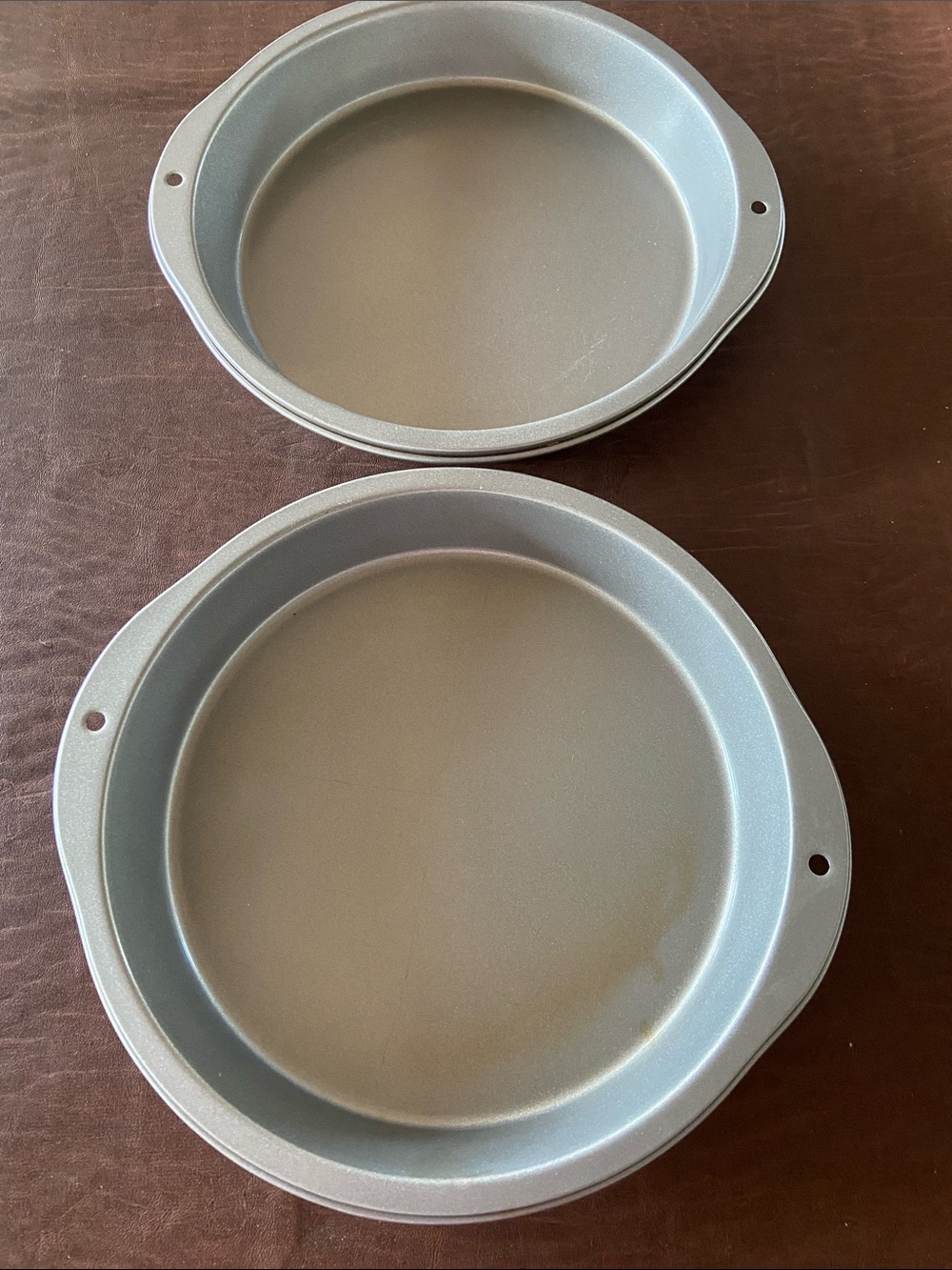 Non-Branded Gray Nonstick Round Cake Pans - Set of 2